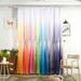 Kozart Gradient Curtains Sheer Curtains for Girls Room Kids Bedroom Baby Nursery Teen Toddler Little Princess Closet Backdrop Light Lavender Lilac