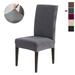 KBOOK Stretch Dinner Chair Covers Jacquard Dining Chair Slipcovers for Home Decor Gray (1PC)