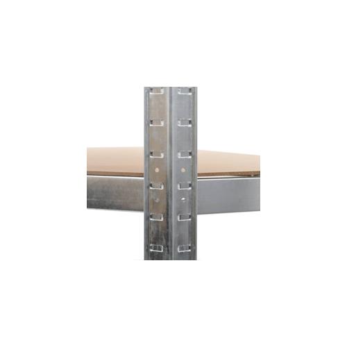 Lagerregal Stahl und MDF 2 | vidaXL : Farbe - Silber, Größe - 75x75x180 cm