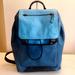 Coach Bags | Coach Blue Leather Backpack | Color: Blue | Size: Os