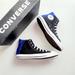 Converse Shoes | Converse Chuck Taylor All Star Hi Black Blue White Color Block Men's 12 | Color: Black/Blue | Size: 12