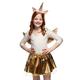 Boland 52879 - Kinderkostüm Set Einhorn Fee, Flügel, Rock und Tiara, Märchen Kostüm für Kinder, Prinzessin, Gold