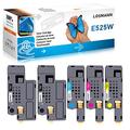 LOSMANN E525W Compatible Toner Replacement for Dell E525 E525w 593-BBLN 593-BBLZ 593-BBLV 593-BBLL (5 Pack, 2 Black, 1 Cyan, 1 Magenta, 1 Yellow)