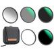 K&F Concept 67mm 5-in-1 Magnetic Lens Filter Kit, Includes GND8+ ND8+ ND64+ ND1000+ Adapter Ring, Neutral Density Multi-Layer Coating HD Optical Glass &Waterproof Pouch (Nano-X Series)