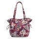 Vera Bradley Women's Glenna Satchel Purse Handbag, Paisley Jamboree-Recycled Cotton, One Size