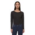 Langarmshirt MARC O'POLO "in Organic Cotton-Qualität" Gr. XL, schwarz Damen Shirts Jersey