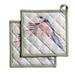 Maison D' Hermine Flying Birds 100% Cotton Set Of 2 Potholders 8 Inch By 8 Inch Cotton | 8.3 H x 8.3 W in | Wayfair PH099AA02