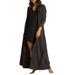 Cozychic Ultra Litetm Long Robe - Black - Barefoot Dreams Nightwear