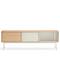 Meuble TV contemporain 180cm en bois beige