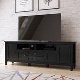 WYNDENHALL Norfolk SOLID WOOD 72 inch Wide TV Media Stand For TVs up to 80 inches - 72'' W x 17.5'' D x 26'' H