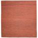 Jute Rust Rug 8 X 8 Modern Braided Bohemian Solid Large Carpet