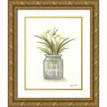 LaPoint Annie 15x18 Gold Ornate Wood Framed with Double Matting Museum Art Print Titled - Grow Peace Crocus