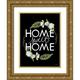 House Fenway 19x24 Gold Ornate Wood Framed with Double Matting Museum Art Print Titled - Home Sweet Home