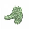 Snakeskin Print Reading Pillow Cover Dotted Wild Reptile Repetitive Animal Pattern Unstuffed Printed Bed Rest Case from Soft Fabric XL Size Pale Green Lime Green by Ambesonne