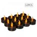 12Pcs Halloween Tea light Candles Battery Operated Tea Candles Flameless Flickering Electric Candles for Home Decor Party Halloween Christmas