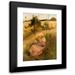 Richard Bergh 13x18 Black Modern Framed Museum Art Print Titled - Girl Picking Flowers (1884)