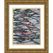 Fuchs Jodi 15x18 Gold Ornate Wood Framed with Double Matting Museum Art Print Titled - Chain Link I