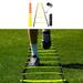 Agility Ladder Training Set Rung Ladder with 12 Disc Cs for indoor and outdoor Footwork Equipment for Soccer Football Drills - Resistance Parachute