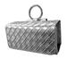 Golf Ball Pouch PU Leather Portable Golf Ball Storage Holds Two Balls with Hook Practical Holder for Golf Sports Accessory Golfer Gift Silvery