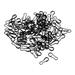 100 Pieces Copper Fishing Swivel Pin Fishing Connectors Clips Connector Pin Carp Fishing Connector Swivels Snaps Fishing Line Connector