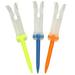 3 X Foldable golf professional tees golf professional tees Made of PP Rubber in Different Colors with Six