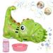 LELINTA 2PCS Dinosaur Tiger Unicorn Bubble Guns with Solution Automatic Bubble Blower for Kids Summer Pool Toys Party Favors Toddlers Kids Outdoor and Indoor Toys Pink Blue Yellow