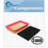 5-Pack Replacement for Ariens 21543500 Air Filter and Pre Cleaner - Compatible with Ariens 1408301-S1 Filter & Pre-Filter