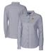 Women's Cutter & Buck Charcoal Baylor Bears Oxford Stretch Long Sleeve Button-Up Shirt