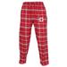 Men's Concepts Sport Crimson/Gray Indiana Hoosiers Ultimate Flannel Pants