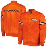 Men's Starter Orange Denver Broncos The Pick and Roll Full-Snap Jacket
