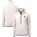 Women's Cutter & Buck White Penn State Nittany Lions Cascade Eco Sherpa Fleece Half-Zip Pullover Jacket