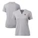 Women's Cutter & Buck Heather Gray LSU Tigers Forge Stretch Blade V-Neck Top