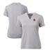 Women's Cutter & Buck Heather Gray Oregon State Beavers Forge Stretch Blade V-Neck Top