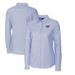 Women's Cutter & Buck Light Blue Auburn Tigers Oxford Stretch Long Sleeve Button-Up Shirt