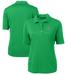 Women's Cutter & Buck Kelly Green Marshall Thundering Herd Team Virtue Eco Pique Recycled Polo