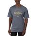 Men's Uscape Apparel Blue Navy Midshipmen Garment Dyed T-Shirt