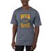 Men's Uscape Apparel Blue West Virginia Mountaineers Garment Dyed T-Shirt