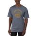 Men's Uscape Apparel Blue West Virginia Mountaineers Garment Dyed T-Shirt