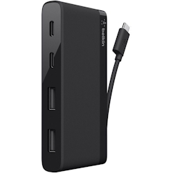 Belkin 4-Port USB-C Travel Hub (2x USB A, 2x USB C), schwarz Image