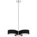 George Kovacs Side Step 3-Light LED Coal and Polished Nickel Pendant