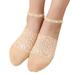 TAIAOJING 1 Pairs Women s Pearl Lace Socks Breathable Socks Ballerina Socks Non Slip Socks Transparent Low Socks Casual Socks