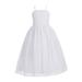 Ekidsbridal Criss-Cross Chiffon Flower Girl Dress Princess Dresses Pageant Gown Birthday Girl Dress Ballroom Gown Holiday Dresses Junior Bridesmaid Dress Graduation Dress Prom Dress Evening Gown 191