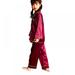 2021 Autumn Long Sleeve Silk Pajamas Christmas Color Silk Pajamas