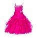 Ekidsbridal Rhinestone Organza Layers Flower Girl Dress Princess Dresses Special Occasion Dresses Pageant Dresses Ballroom Gown Toddler Girl Dresses Easter Summer Dresses Birthday Girl Dress 164S