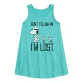 Peanuts - Don t Follow Me - Toddler and Youth Girls A-line Dress