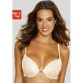 Push-up-BH LASCANA Gr. 80, Cup C, braun (toffee) Damen BHs BH Hochzeitsdessous Hochzeitswäsche Push-up-BH Spitzenwäsche Bügel-BH Schalen-BH Spitzen-BH Dirndl-BH Trachtenwäsche