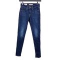 Levi's Jeans | Levi's Premium Curvy Skinny Women's Dark Wash Denim Skinny Jeans Size W24 L30 | Color: Blue | Size: 24