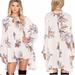 Free People Dresses | Free People Rare Electric Orchid Swing Mini Dress / Tunic | Color: Cream/Purple | Size: S