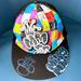 Disney Accessories | Disney Parks Adult Baseball Hat Mickey Mouse Fitted Urban Grafitti Cap | Color: Black | Size: Os