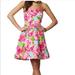 Lilly Pulitzer Dresses | Lilly Pulitzer Hotty Pink First Impressions Blossom Dress Strapless Size 2 Ec | Color: Green/Pink | Size: 2